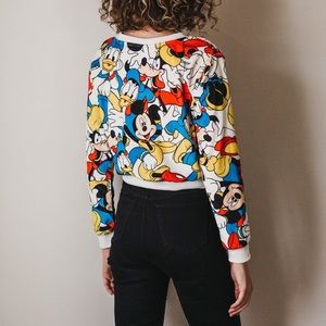 Forever 21 Tops - Disney Character Velour Cropped Sweatshirt Forever 21 Tops - Disney Character Velour Cropped Sweatshirt